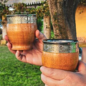 Mate imperial vigoroso de algarrobo - libe de cuero